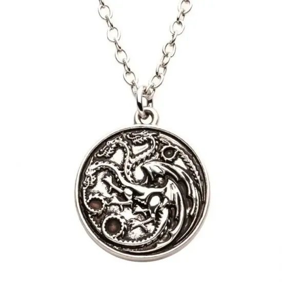 House of the dragons sigil targaryen collier pendentif