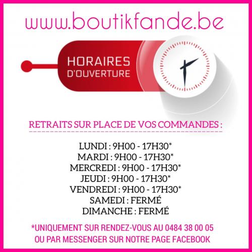 Horaire Boutik' FanDe