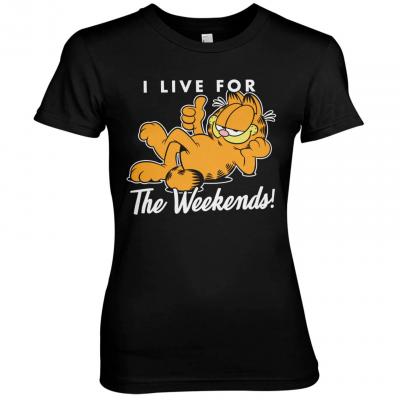 GARFIELD - Live For The Weekend - T-Shirt Femme
