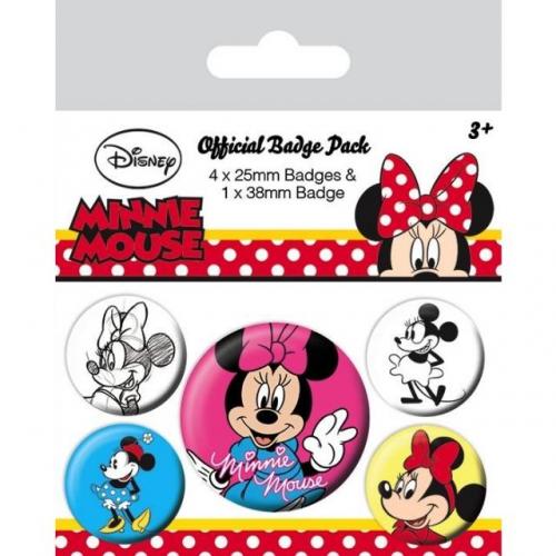 DISNEY - Pack 5 Badges - Minnie Mouse