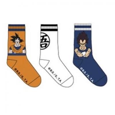 DRAGON BALL - Pack de 3 Chausettes Goku/Vegeta (T39/42)