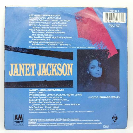 Janet jackson let s wait awhile single vinyle 45t occasion 1