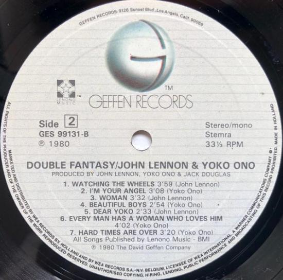 John lennon double fantasy pressage hollande album vinyle occasion 4