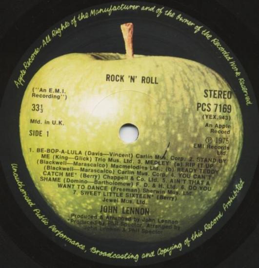 John lennon rock n roll pressage u k album vinyle occasion 3