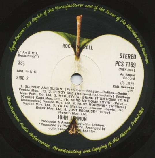 John lennon rock n roll pressage u k album vinyle occasion 4