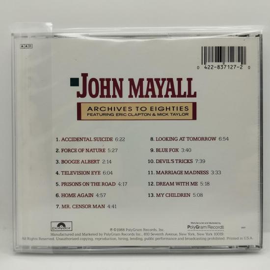 John mayall archives to eighties featuring eric clapton mick taylor pressage usa album cd occasion 1