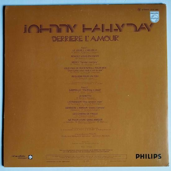 Johnny hallyday derriere l amour album vinyle occasion 1
