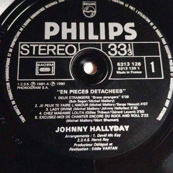 Johnny hallyday en pieces detachees album vinyle occasion 3