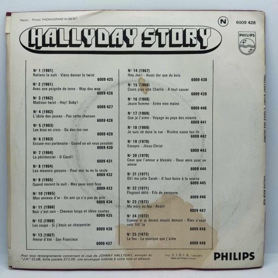 Johnny hallyday l idole des jeunes pas cette chanson hallyday story 1962 single vinyle 45t occasion 1