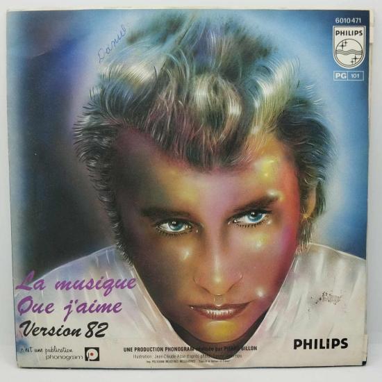 Johnny hallyday noir c est noir version 82 single vinyle 45t occasion 1