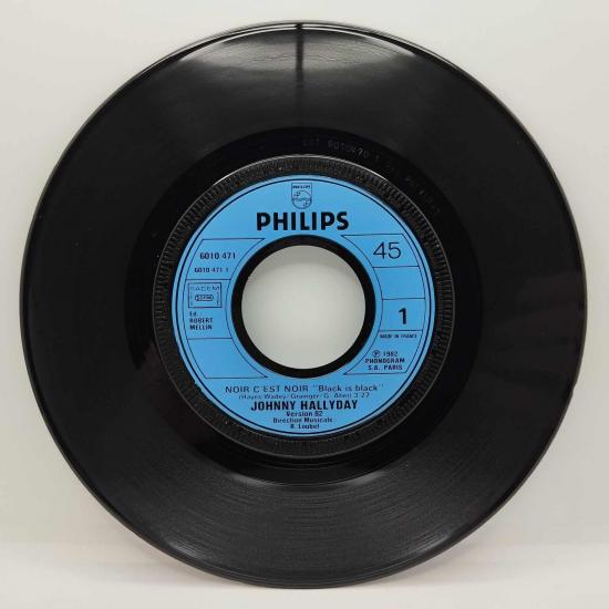 Johnny hallyday noir c est noir version 82 single vinyle 45t occasion 2