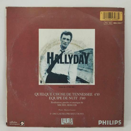 Johnny hallyday quelque chose de tennessee single vinyle 45t occasion 1
