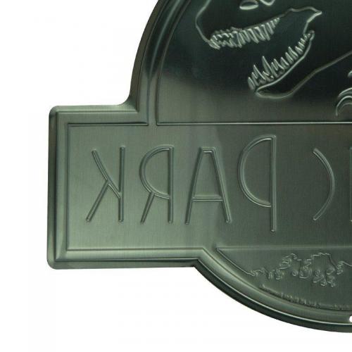 Jurassic park logo plaque metal 28x38cm 1