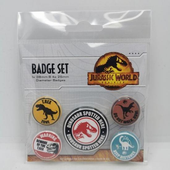 Jurassic world dominion pack 5 badges