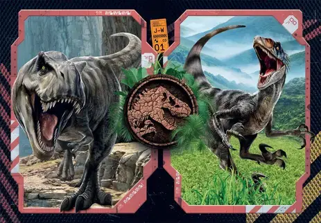 Jurassic world rebirth puzzle clementoni 2 x 60 pieces 1