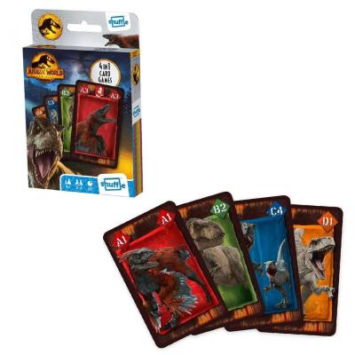 Jurassic world shuffle 4 in 1 5th panel packaging