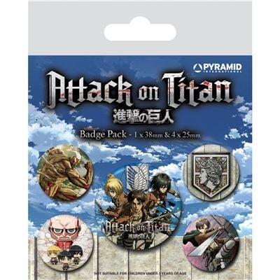 L attaque des titans saison 3 pack 5 badges