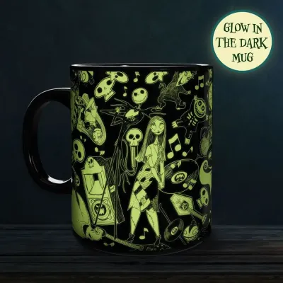 L etrange noel de monsieur jack mug xl shaped glow in the dark