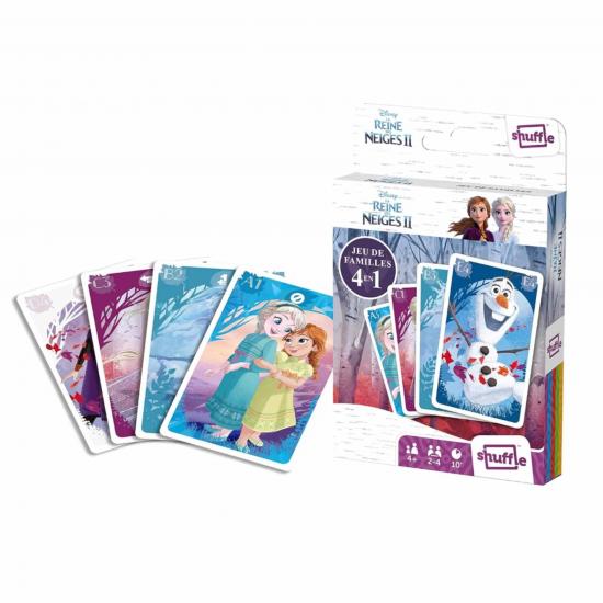 La reine des neiges 2 shuffle jeu de cartes 4 en 1 1