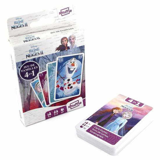 La reine des neiges 2 shuffle jeu de cartes 4 en 1 2