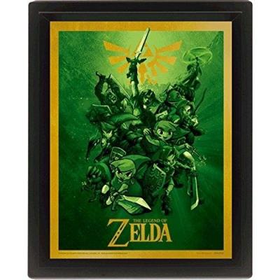 Legend of zelda 3d lenticular poster 26x20 link 1