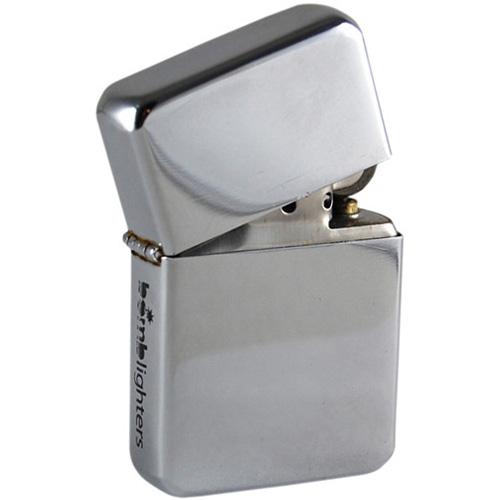 Lighter highly polished chrome tin box