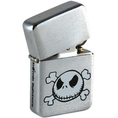 Lighter skull tin box