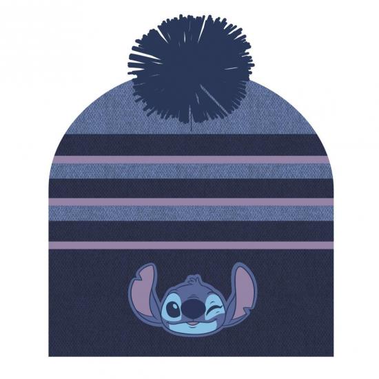 Lilo stitch bonnet pompon jacquard enfants