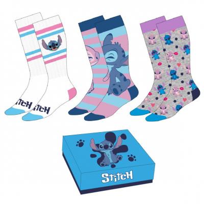 Lilo stitch pack de 3 paires de chaussettes femme p35 41