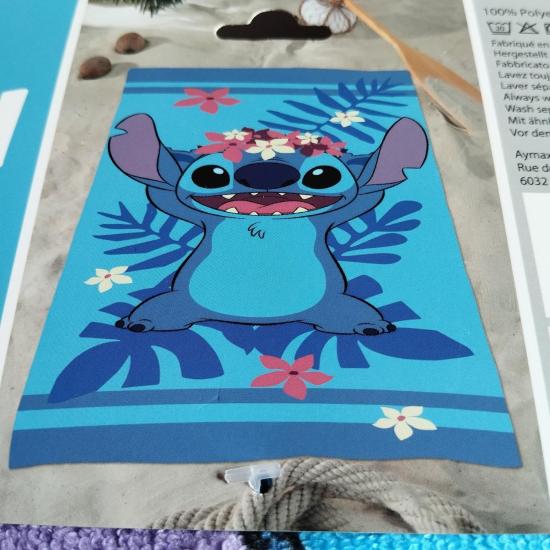 Lilo stitch serviette de plage 100 microfibre 70x140cm modele 4 1