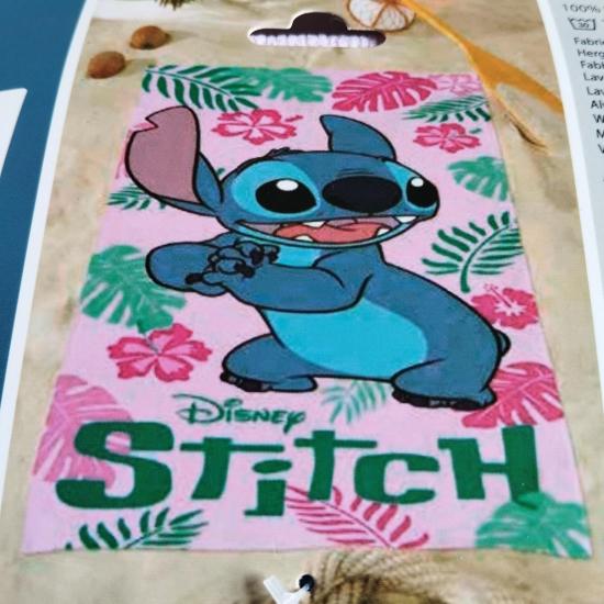 Lilo stitch serviette de plage 100 microfibre 70x140cm modele 5 1