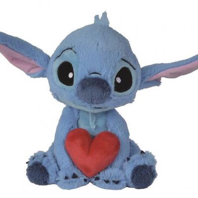 Lilo stitch stitch coeur peluche 25cm