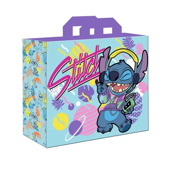 Lilo stitch stitch musique shopping bag 40x45x20 cm