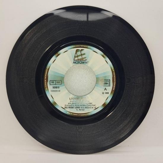 Lionel richie all night long pressage france single vinyle 45t occasion 2