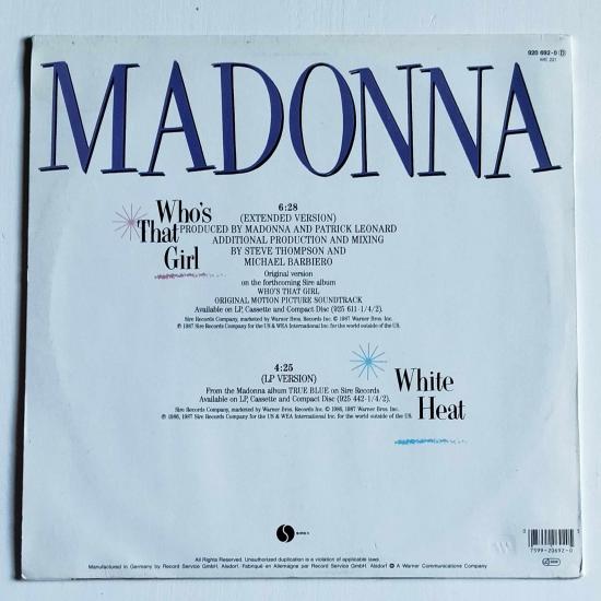 Madonna who s that girl maxi single vinyle occasion 1