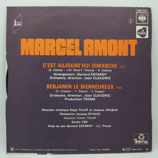 Marcel amont c est aujourd hui dimanche single vinyle 45t occasion 1