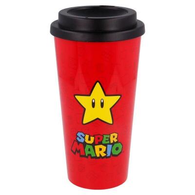 Mario bross gobelet a cafe de voyage format large 520ml