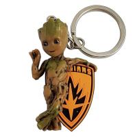 Marvel 3d pvc keychain blister box baby groot 1