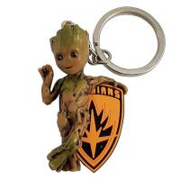 Marvel 3d pvc keychain blister box baby groot 1