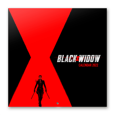 Marvel black widow calendrier 2022 30x30cm
