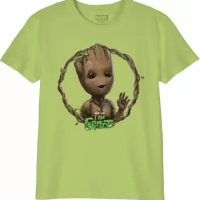 Marvel groot crown logo t shirt enfant 12 ans