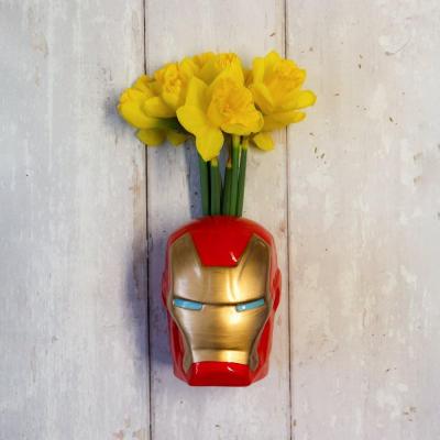 Marvel iron man pot de fleur mural