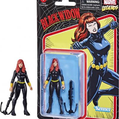 Marvel legends black widow figurine retro collection 10cm