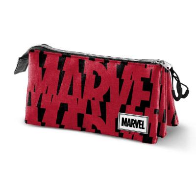 Marvel logo plumier 3 comp 23x11x10 matiere recyclee