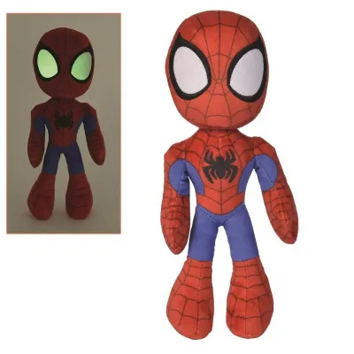 Marvel peluche spiderman yeux phosphorescents 25cm
