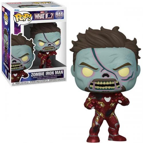 Marvel what if bobble head pop n 944 zombie iron man