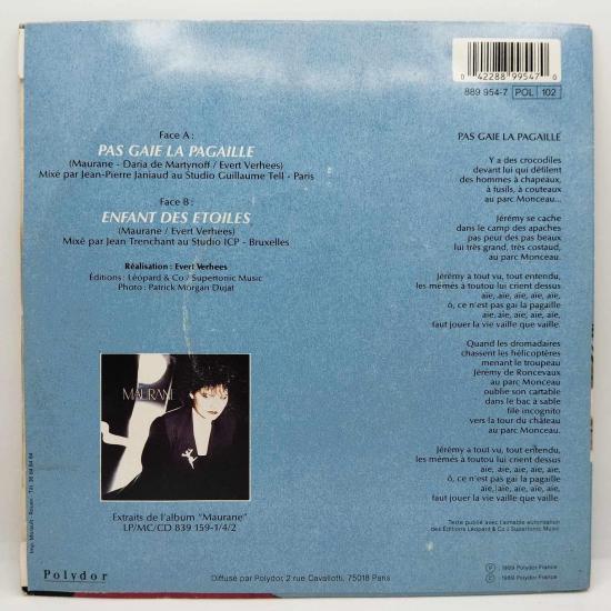 Maurane pas gaie la pagaille single vinyle 45t occasion 1