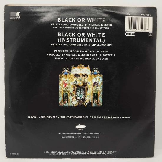 Michael jackson black or white single vinyle 45t occasion 1