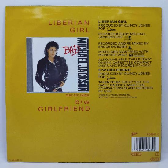 Michael jackson liberian girl single vinyle 45t occasion 1