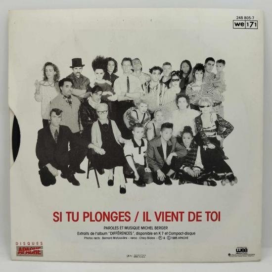 Michel berger si tu plonges single vinyle 45t occasion 1